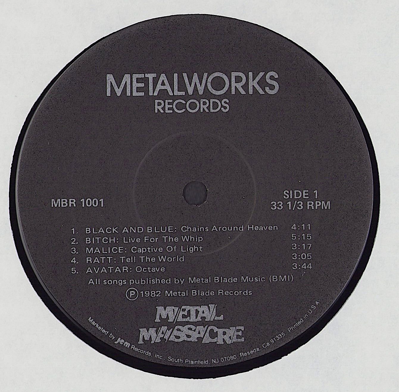 Metal Massacre Vinyl LP