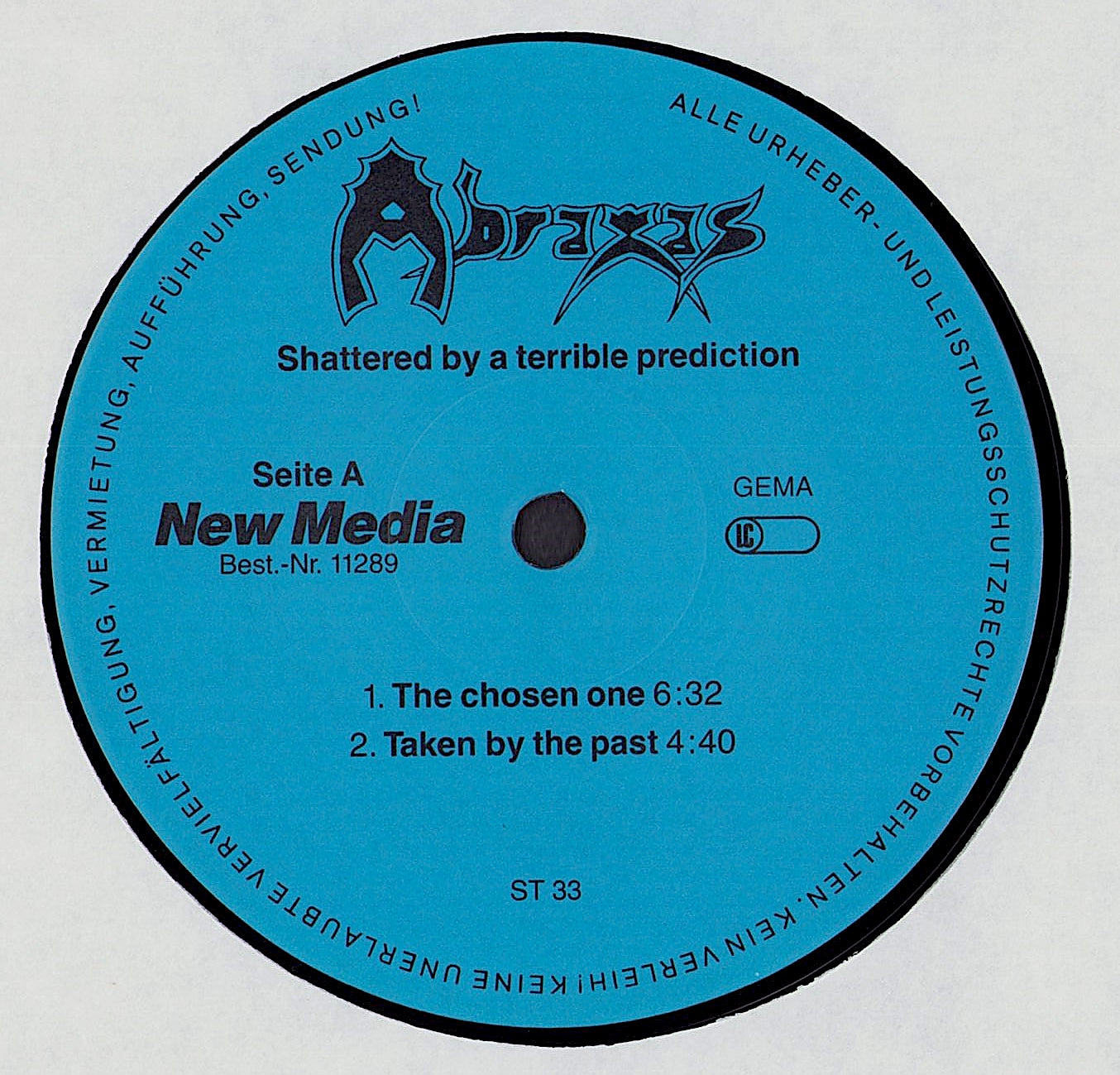Abraxas - Shattered By A Terrible Prediction Vinyl LP