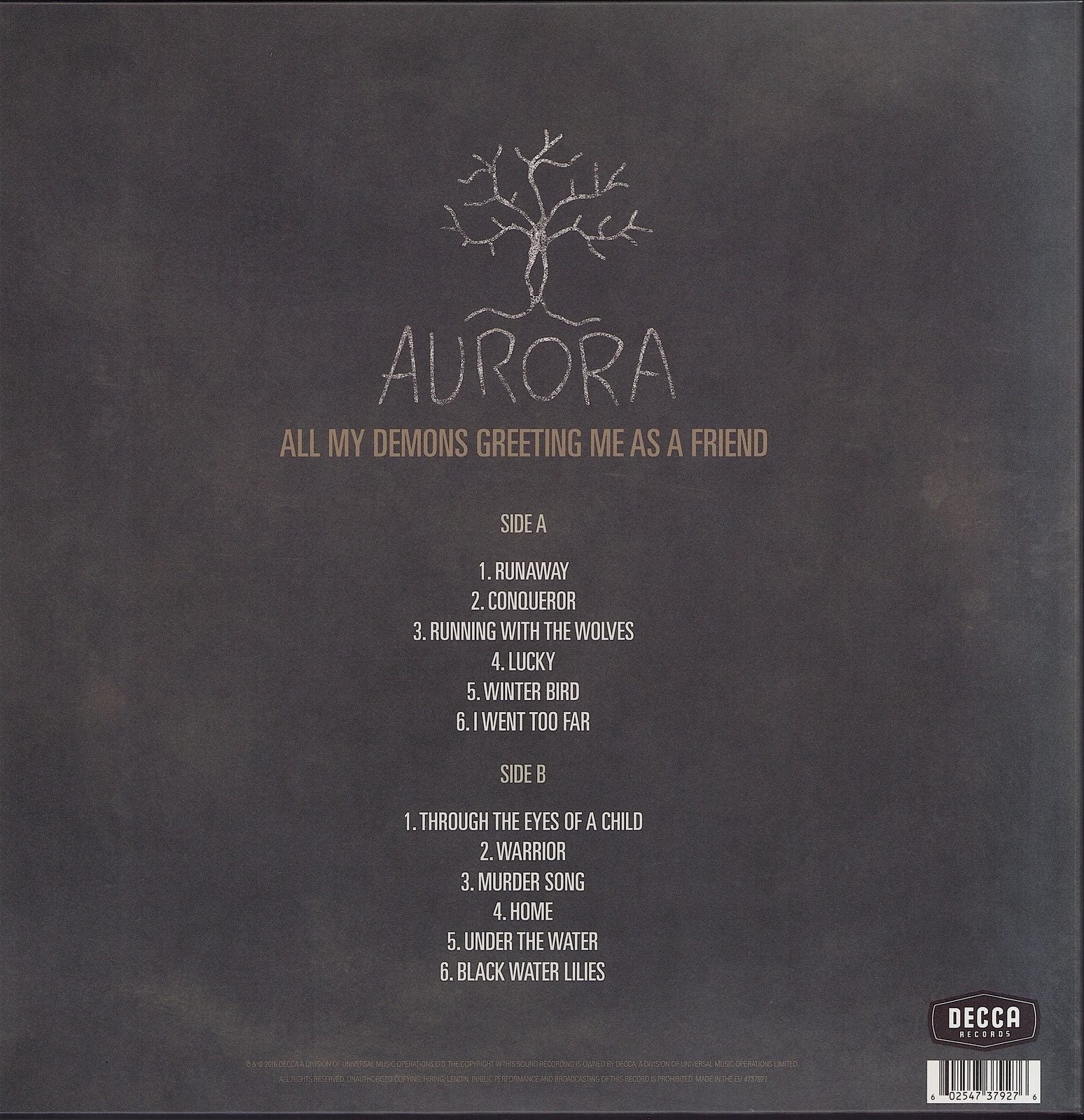 Aurora ‎- All My Demons Greeting Me As A Friend Vinyl LP