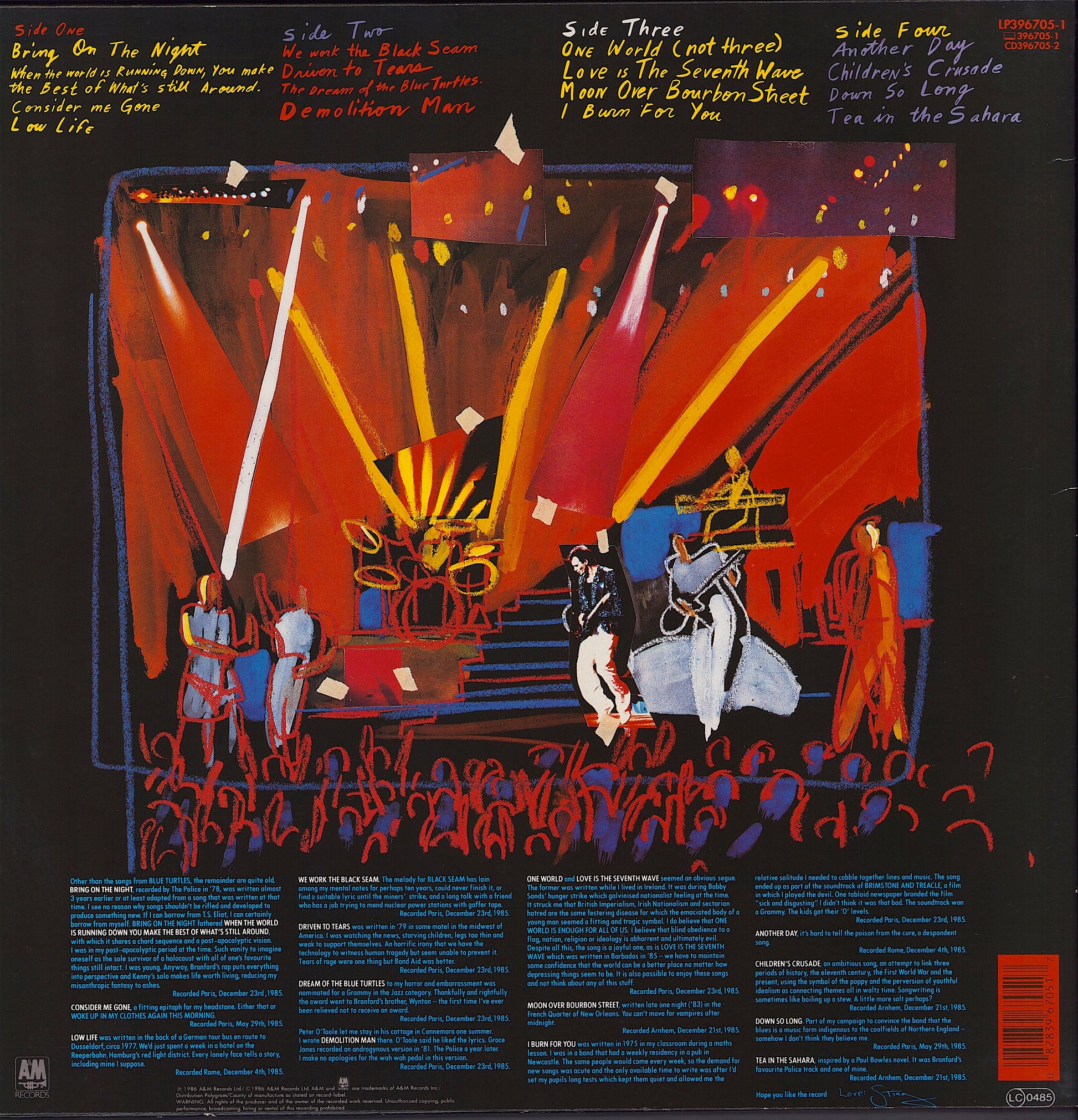 Sting - Bring On The Night Vinyl 2LP