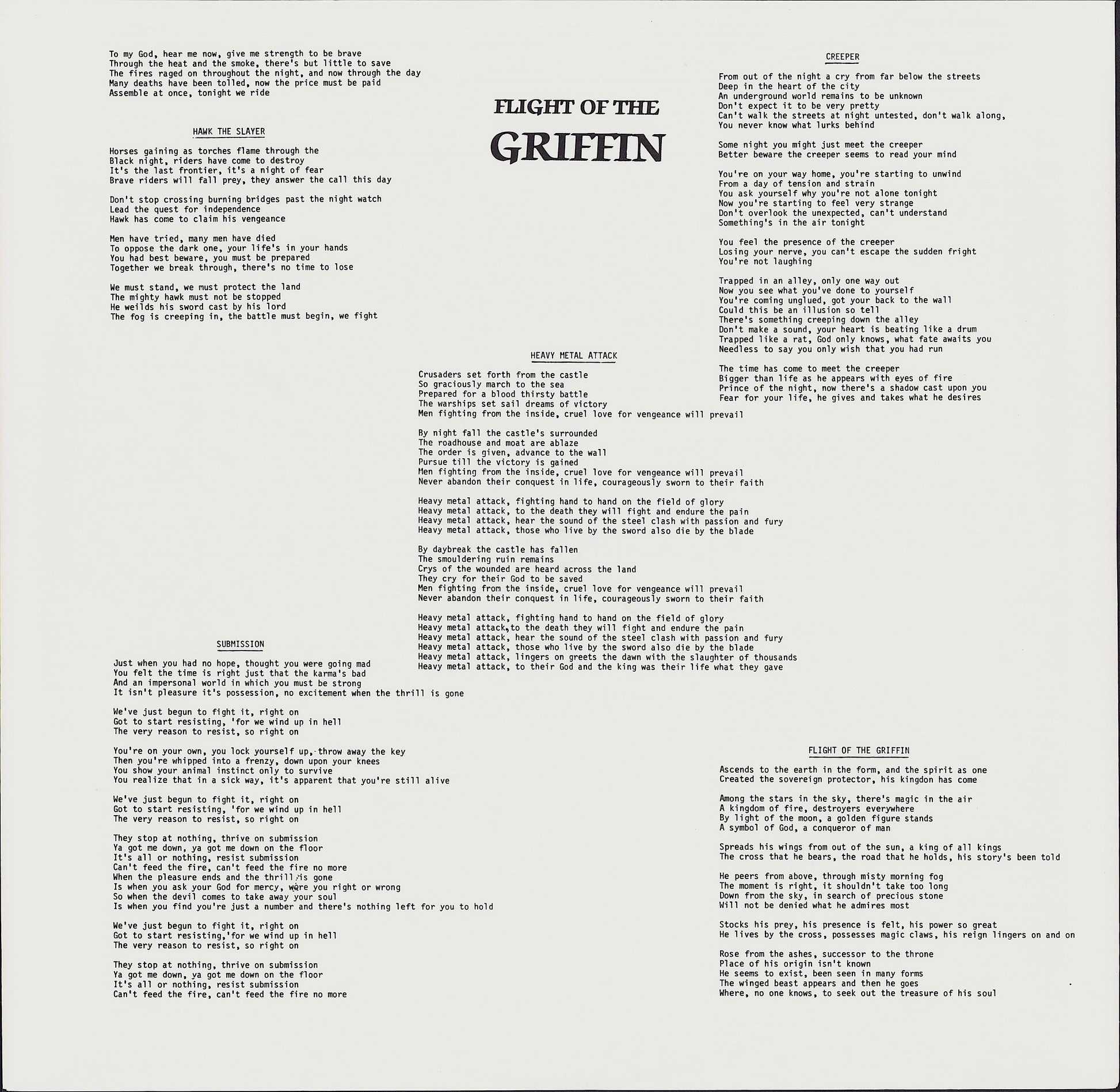 Griffin - Flight Of The Griffin Vinyl LP