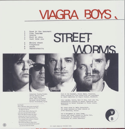 Viagra Boys ‎- Street Worms Clear Vinyl LP