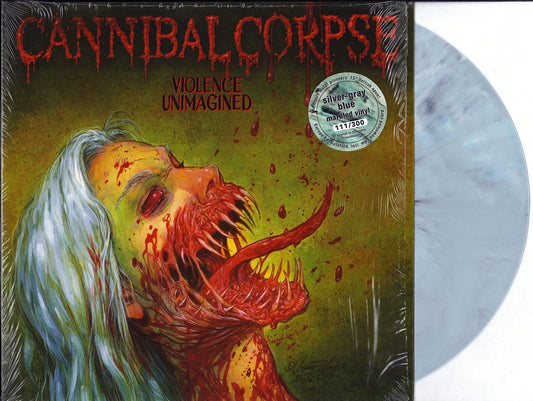 Cannibal Corpse – Violence Unimagined Silver Gray Blue Marbled Vinyl LP Limited Edition