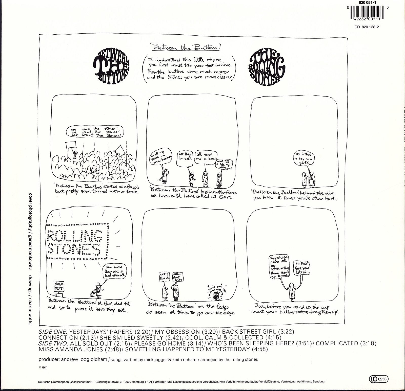 The Rolling Stones - Between The Buttons Vinyl LP