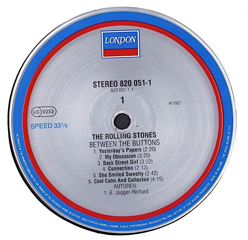 The Rolling Stones - Between The Buttons Vinyl LP