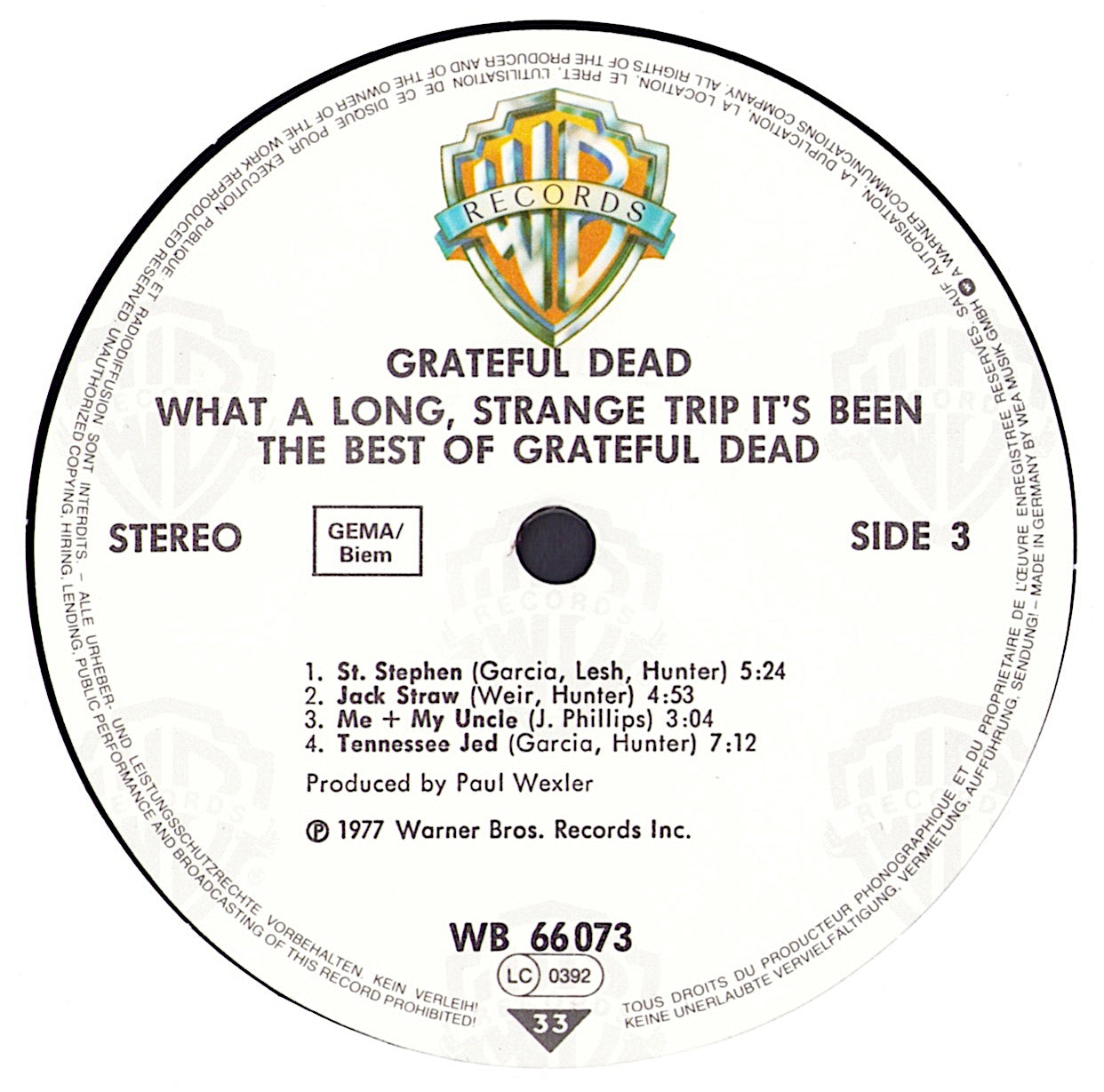 The Grateful Dead – What A Long Strange Trip It's Been: The Best Of The Grateful Dead Vinyl 2LP