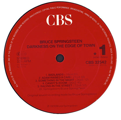 Bruce Springsteen ‎- Darkness On The Edge Of Town