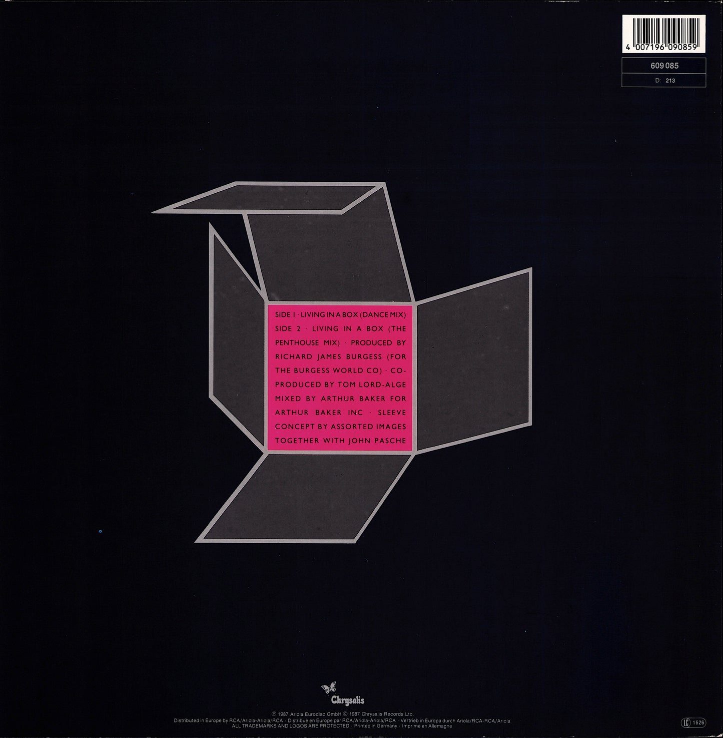 Living In A Box – Living In A Box Vinyl 12" | EU Original | 1987