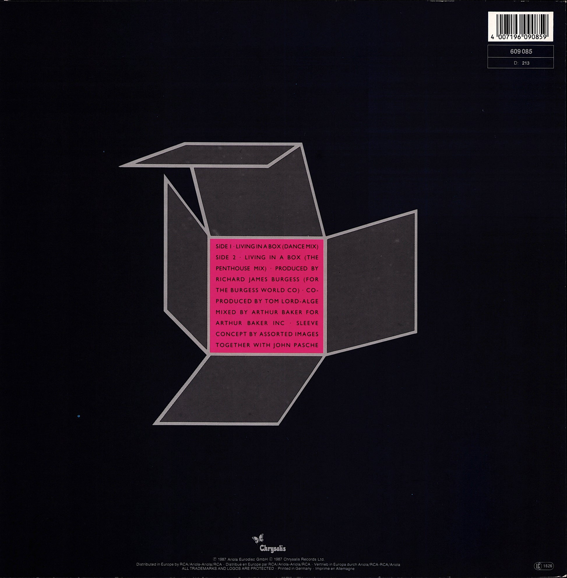 Living In A Box – Living In A Box Vinyl 12" | EU Original | 1987
