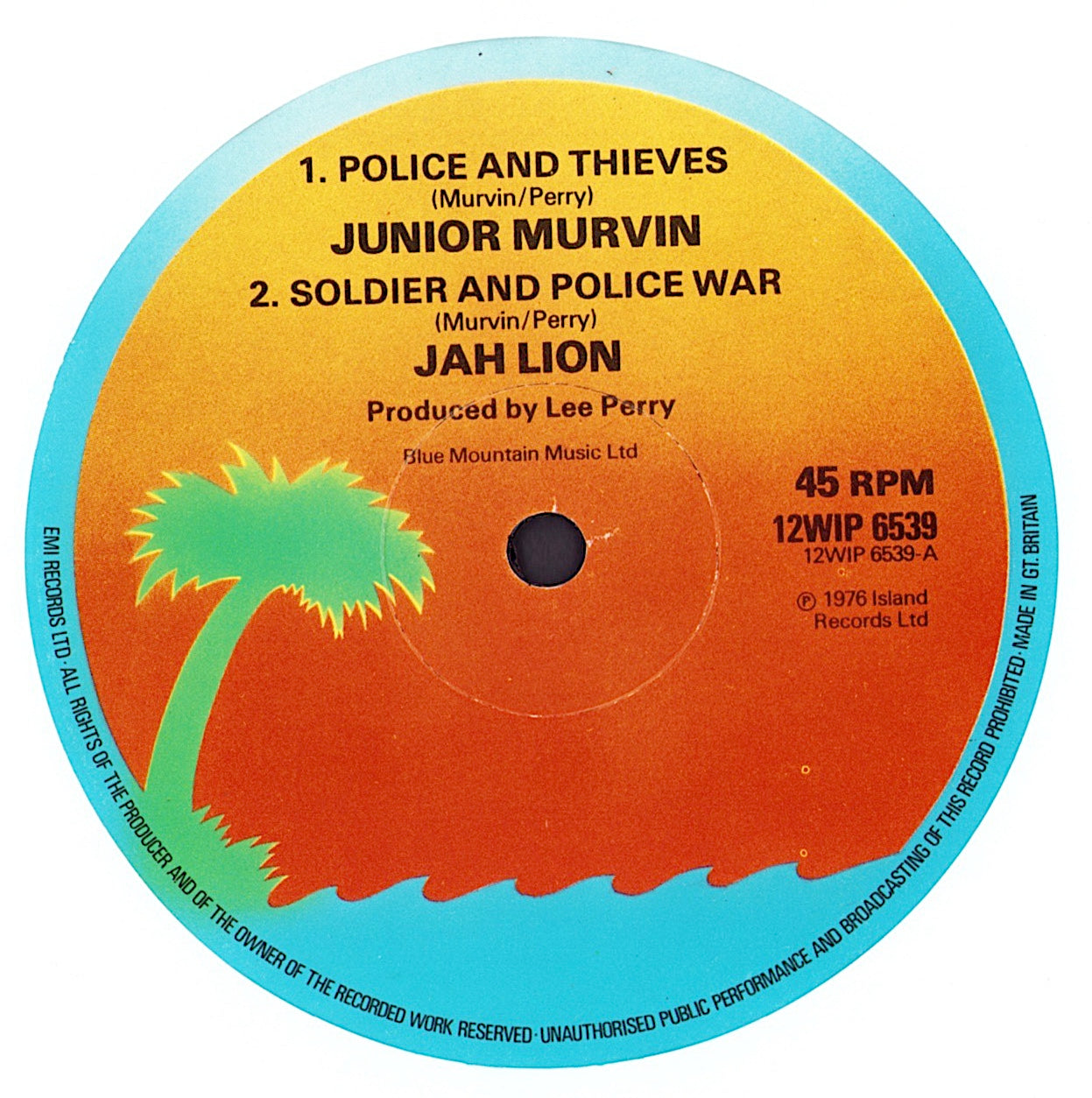 Junior Murvin ‎- Police And Thieves Vinyl 12" Maxi-Single