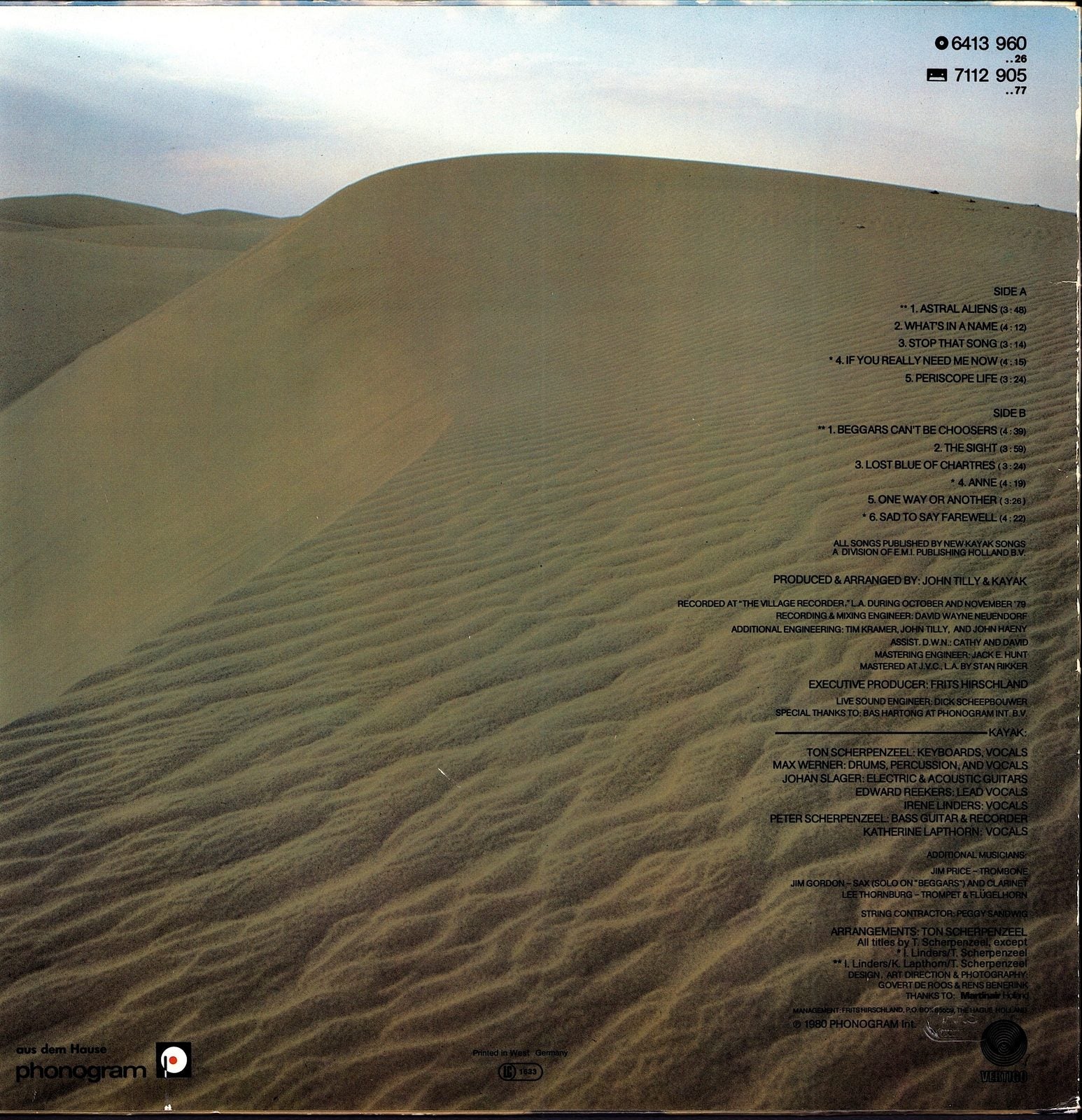 Kayak – Periscope Life Vinyl LP | DE Original | 1980