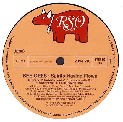 Bee Gees - Spirits Having Flown Vinyl LP