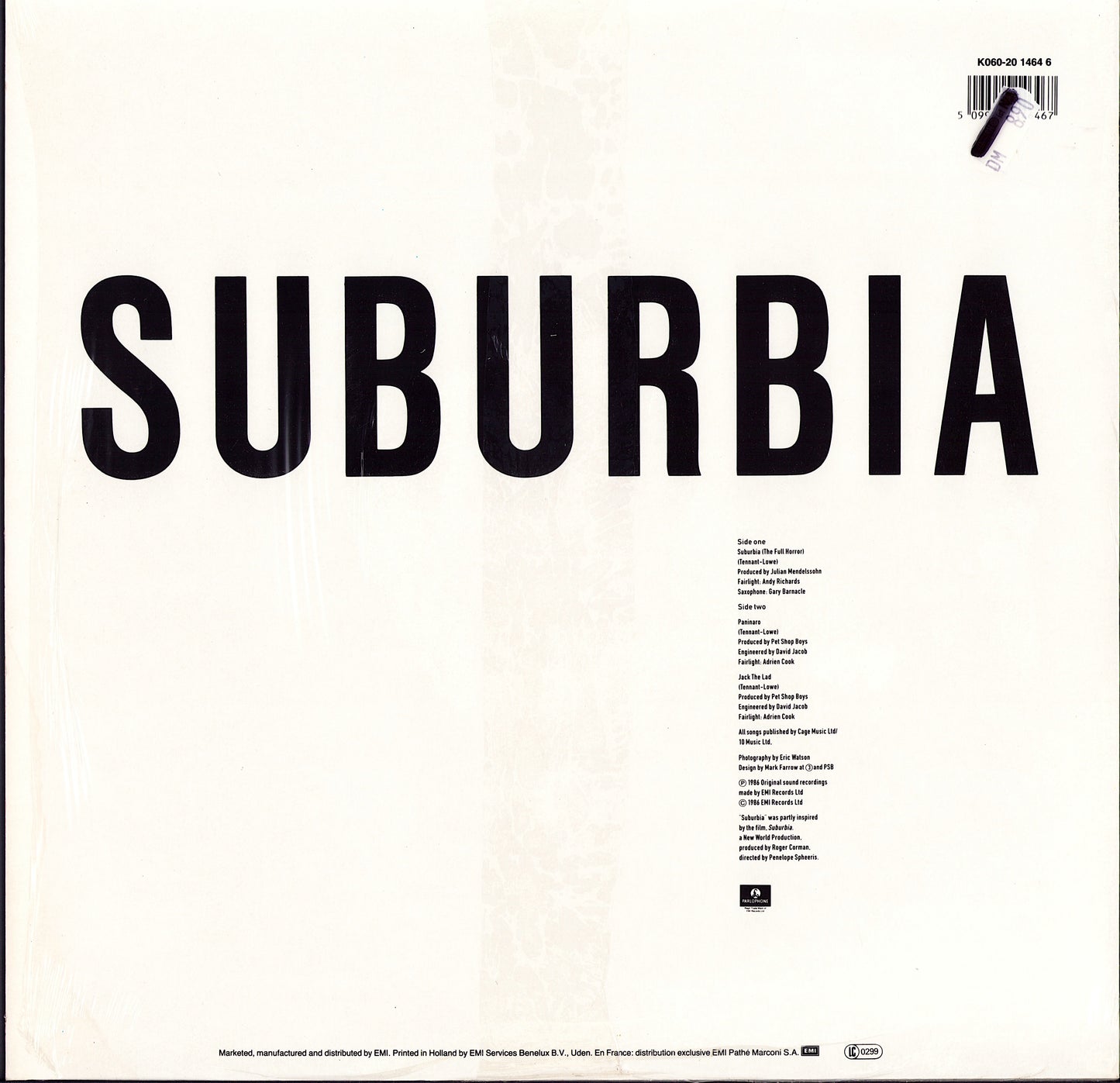 Pet Shop Boys ‎- Suburbia