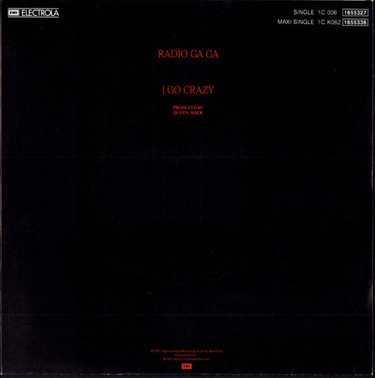 Queen – Radio Ga Ga Vinyl 7" | DE Original | 1984