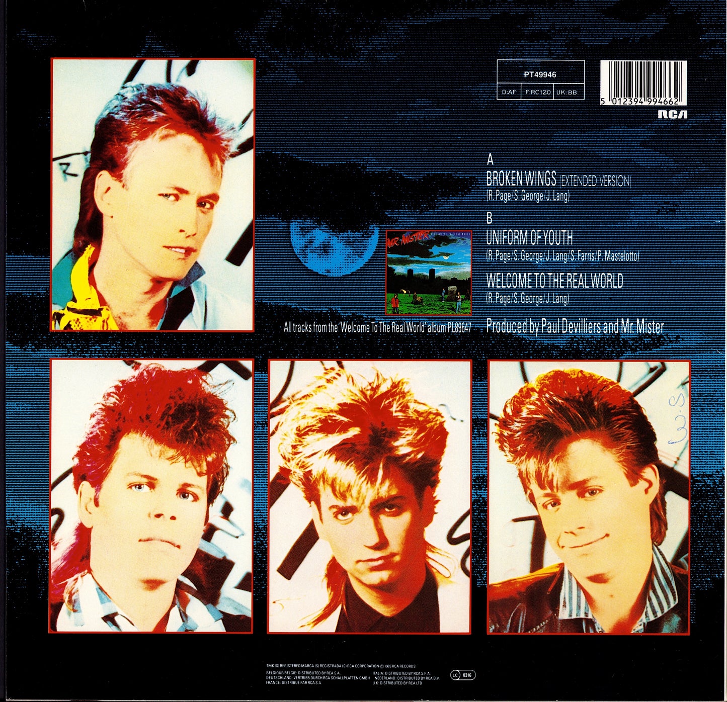 Mr. Mister – Broken Wings Extended Version Vinyl 12" | EU Original | 1985