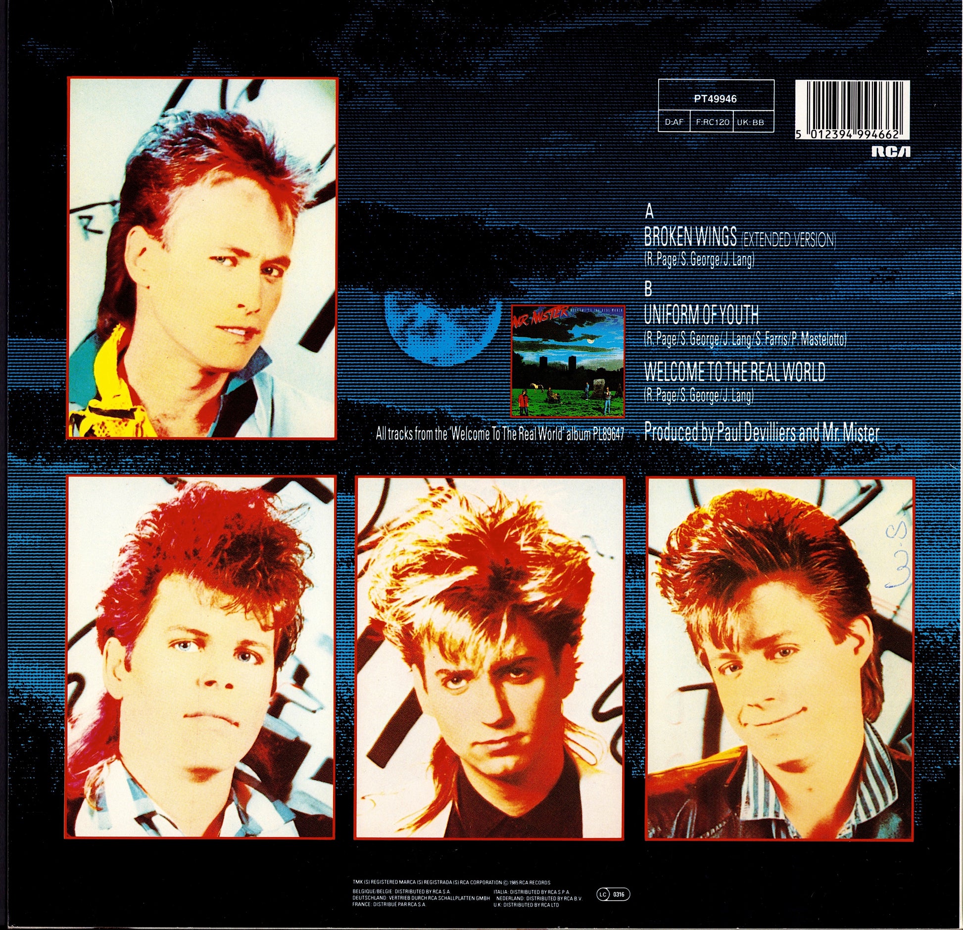 Mr. Mister – Broken Wings Extended Version Vinyl 12" | EU Original | 1985