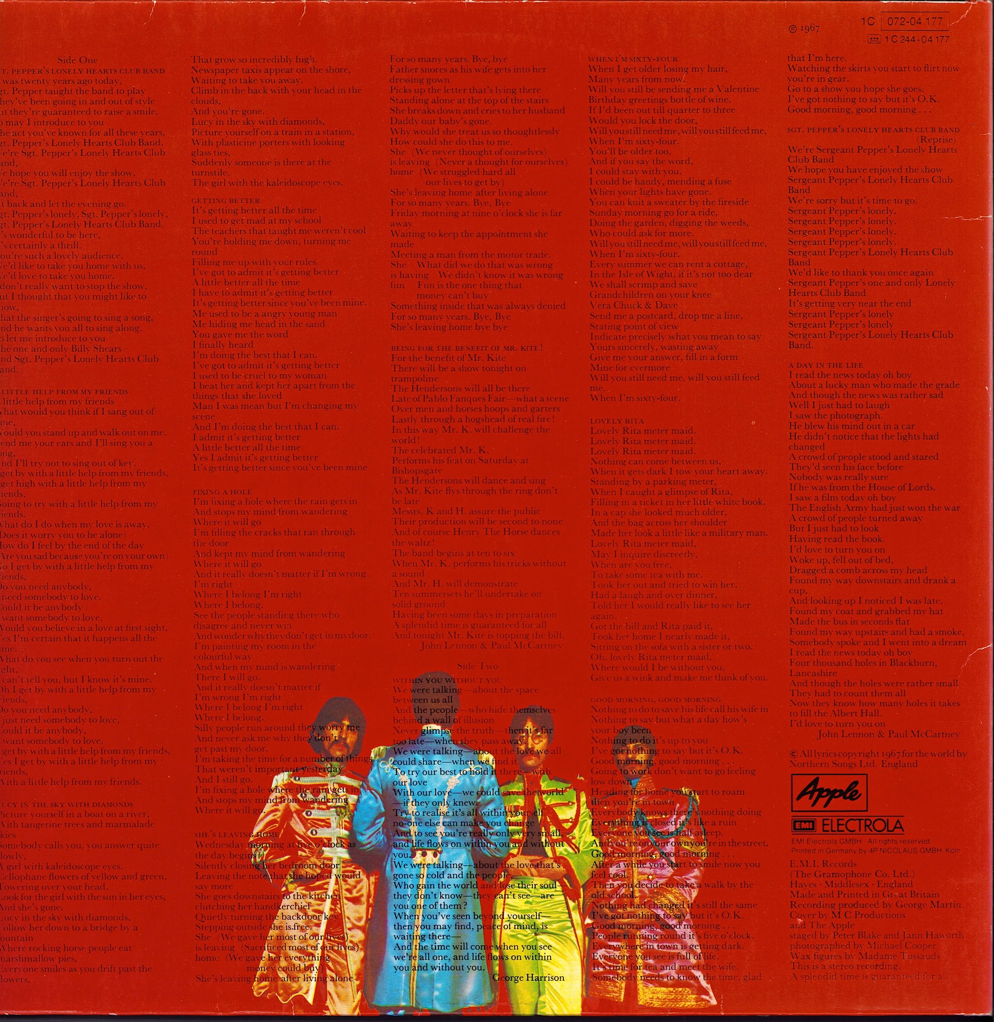 The Beatles ‎- Sgt. Pepper's Lonely Hearts Club Band Vinyl LP