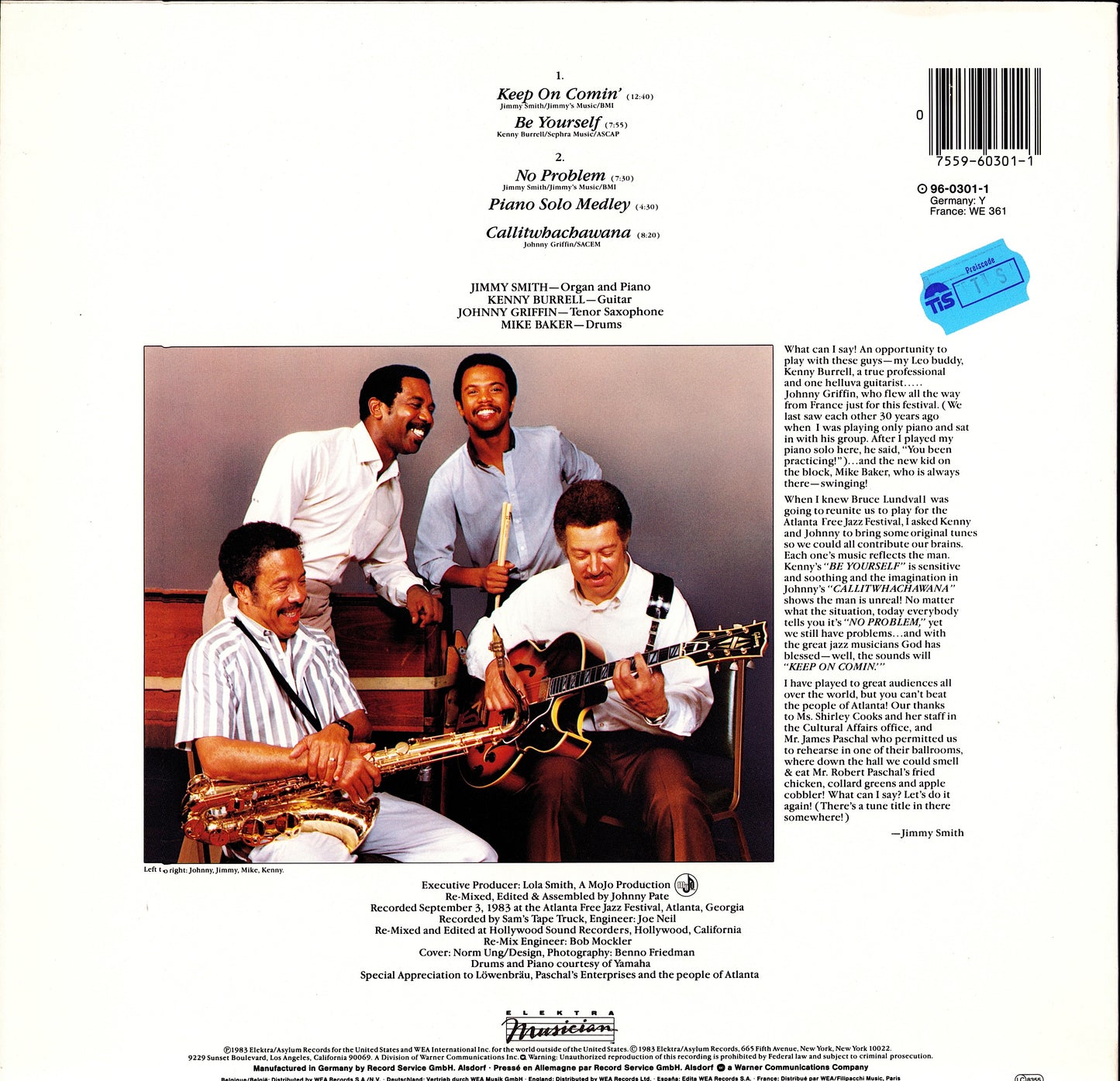 McCoy Tyner – Inner Voices Vinyl LP | FR Original | 1977 Kopie