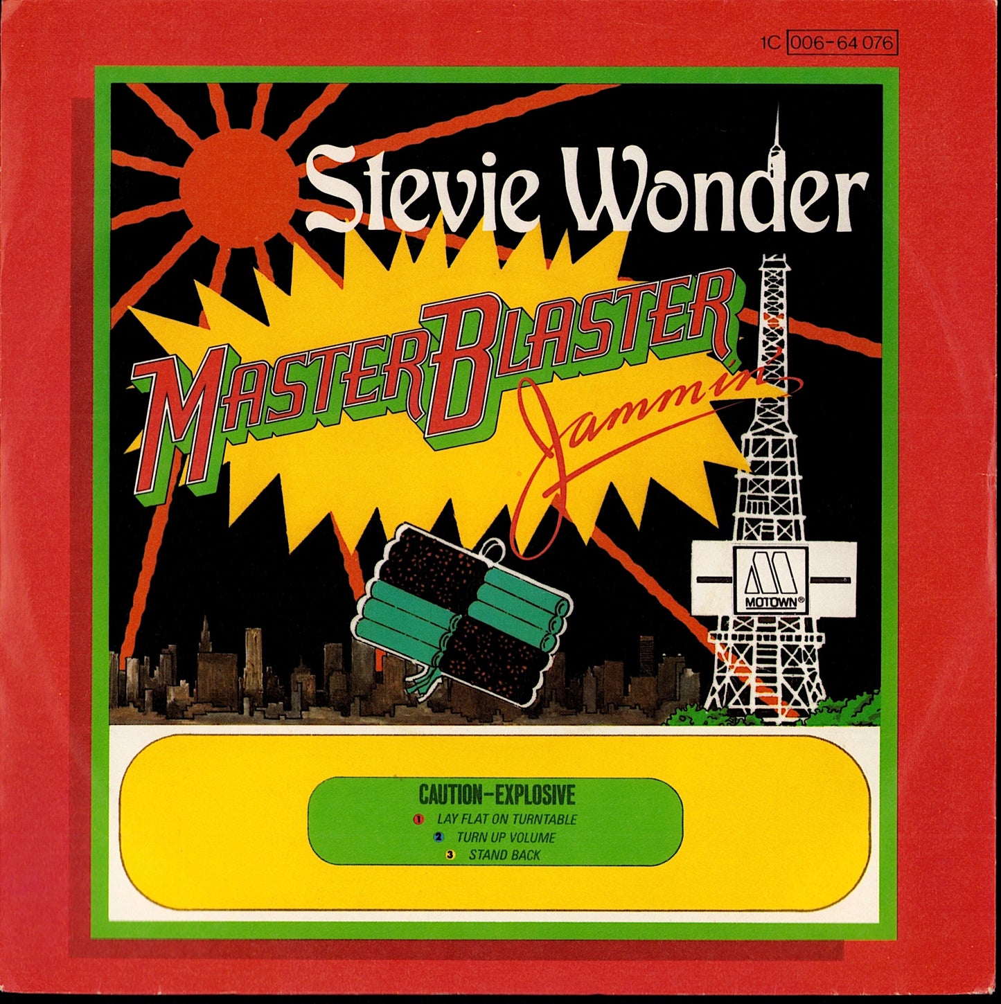 Stevie Wonder – Master Blaster Jammin' Vinyl 7" | DE Original | 1980