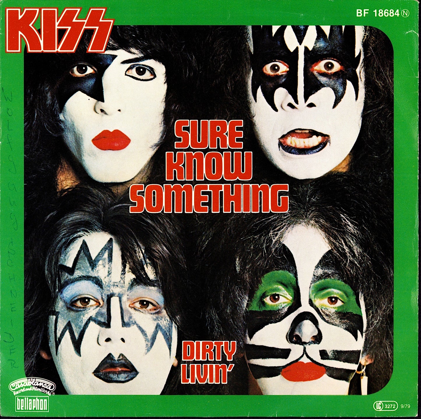 Kiss – Sure Know Something / Dirty Livin' Vinyl 7" | DE Original | 1979