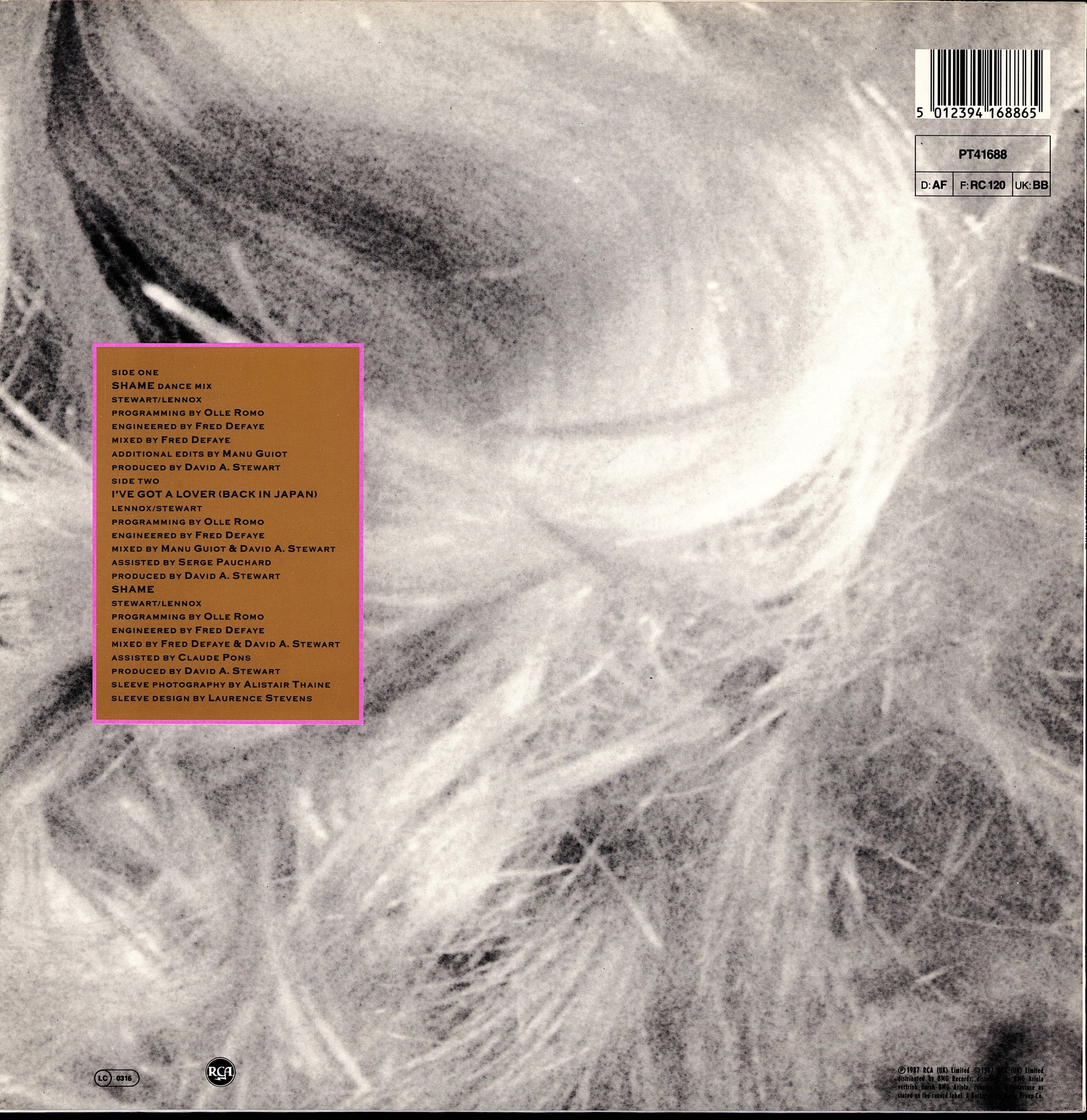 Eurythmics – There Must Be An Angel Playing With My Heart Vinyl 12" Maxi-Single Kopie