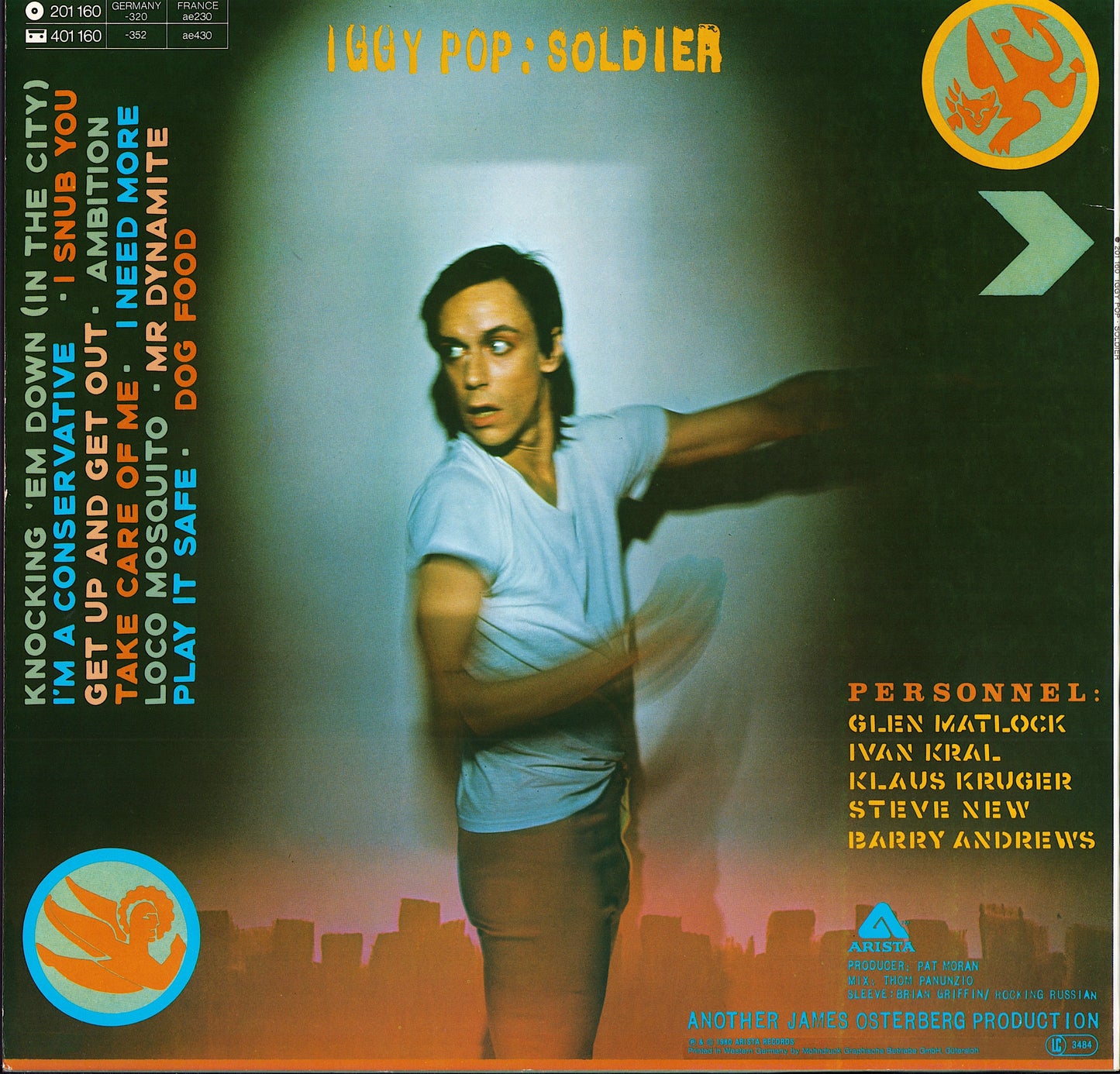 Iggy Pop ‎- Soldier Vinyl LP
