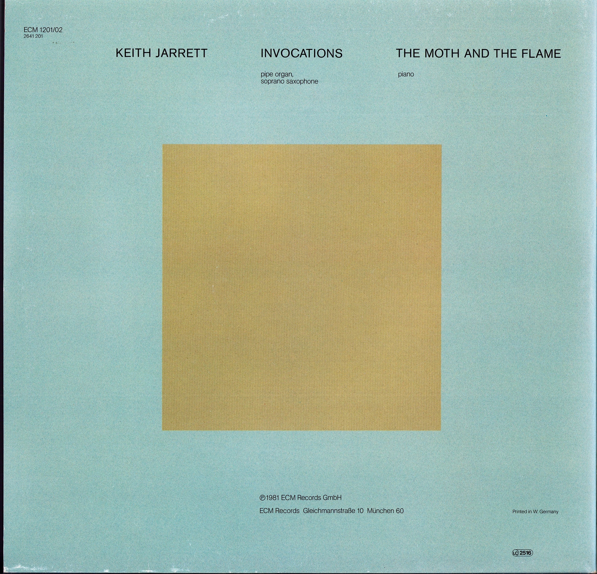 Keith Jarrett - Invocations / The Moth And The Flame