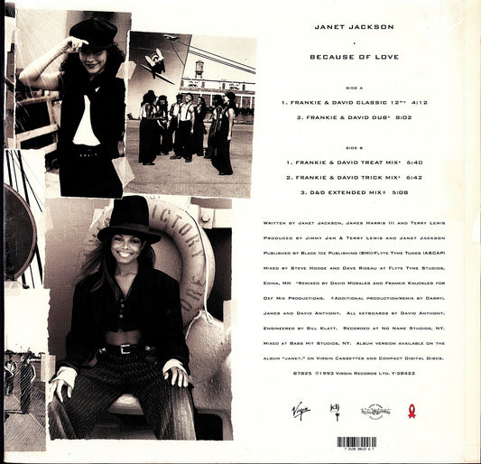 Janet Jackson – Because Of Love (Vinyl 12" | US Original | 1994)