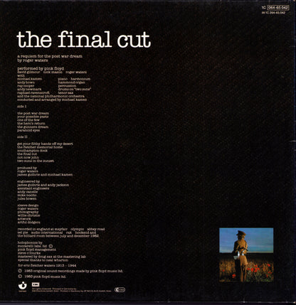 Pink Floyd - The Final Cut Vinyl LP