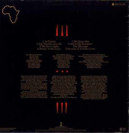 King Sunny Adé And His African Beats - Juju Music Vinyl LP