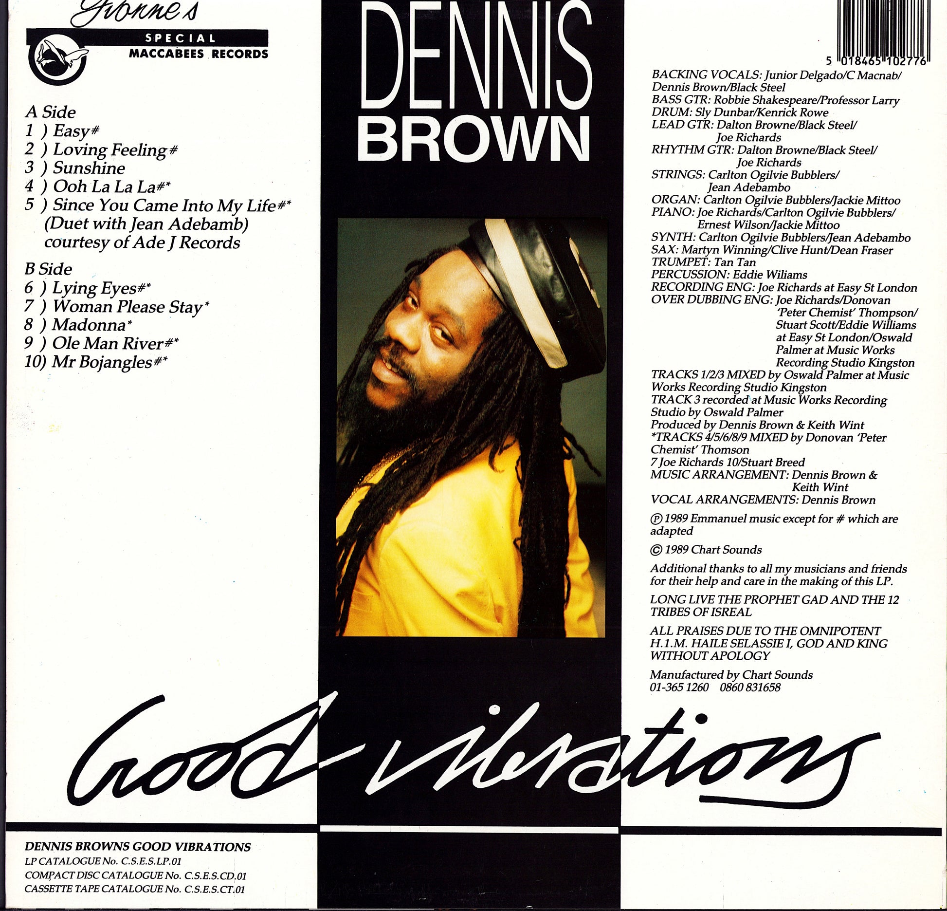 Dennis Brown - Good Vibrations Vinyl LP