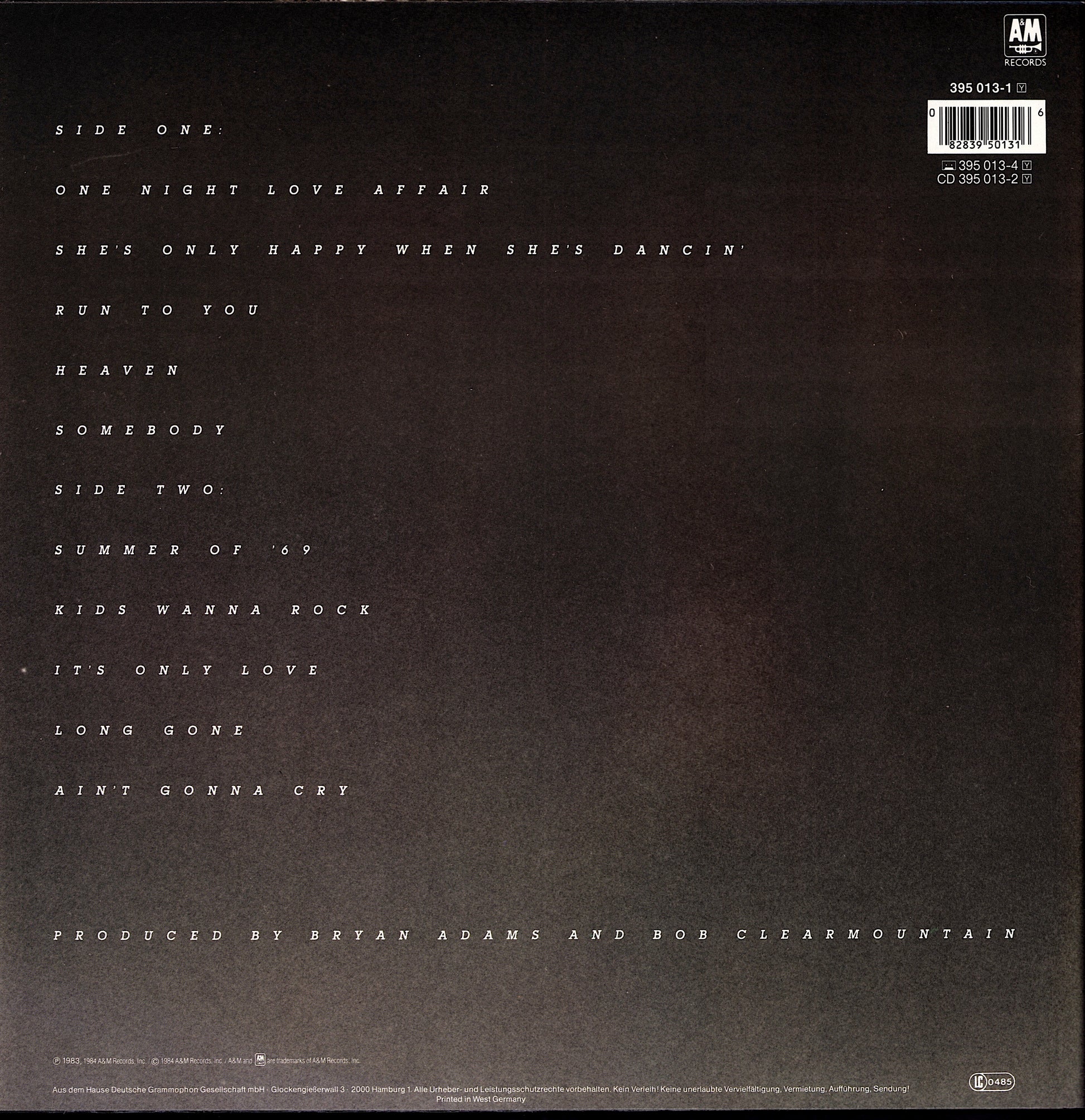Bryan Adams – Waking Up The Neighbours Vinyl 2LP Kopie