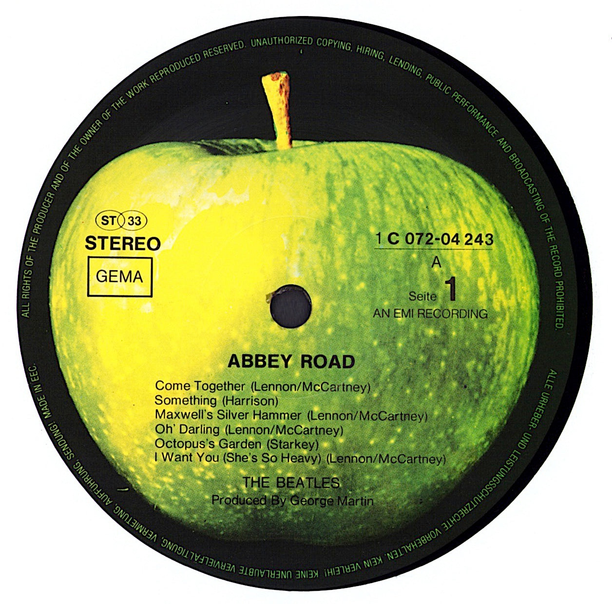 The Beatles ‎- Abbey Road VINYL LP