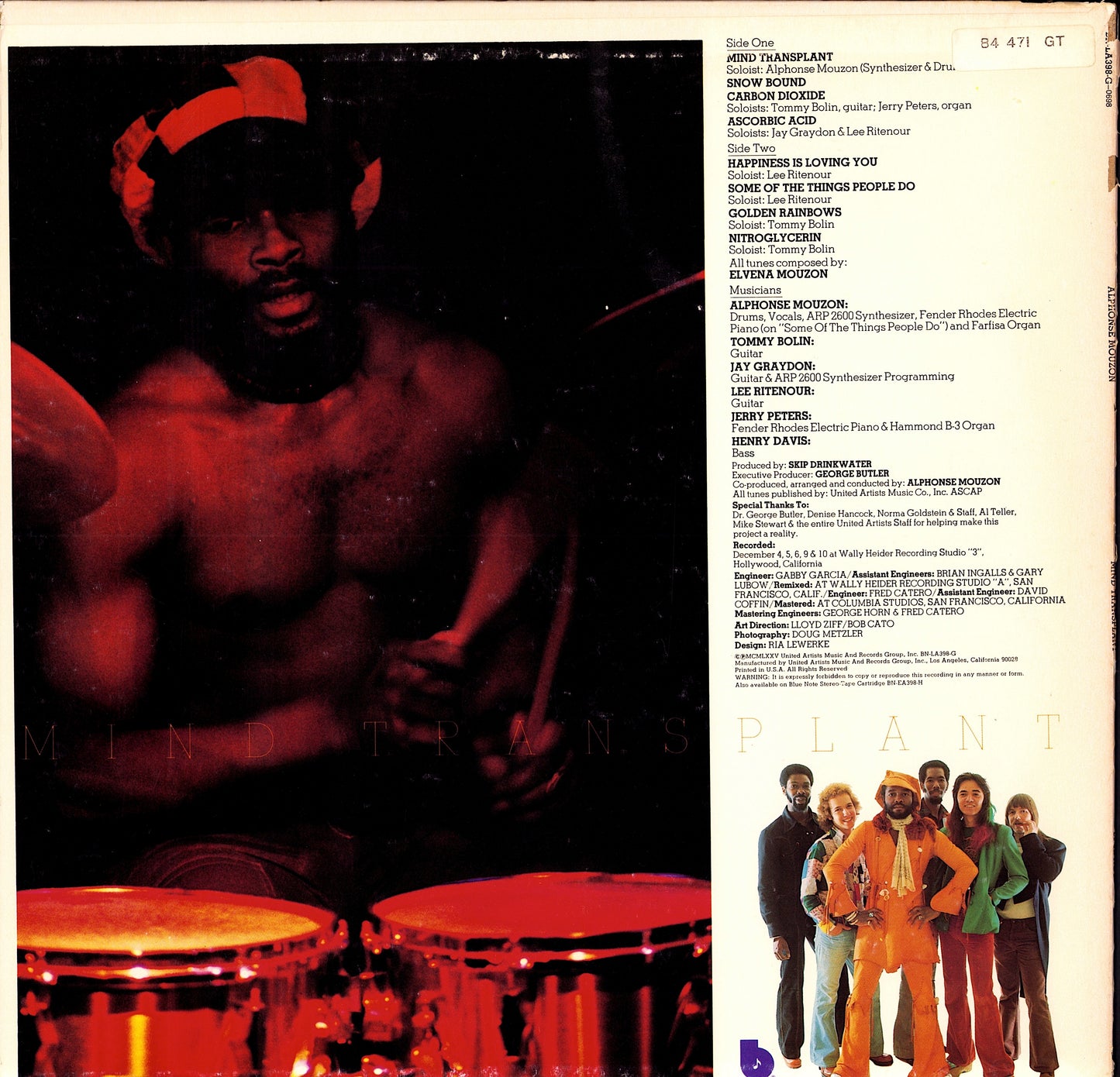 Alphonse Mouzon – Mind Transplant Vinyl LP | EU Original | 1976