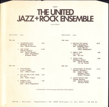 The United Jazz+Rock Ensemble - Live In Berlin