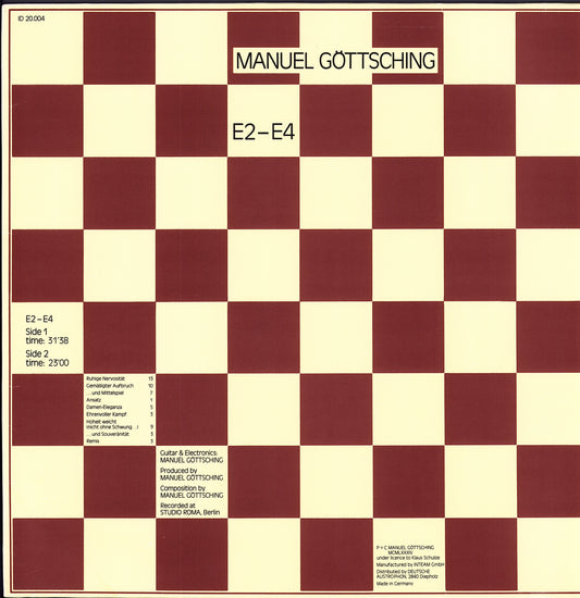 Manuel Göttsching ‎- E2-E4 Vinyl LP