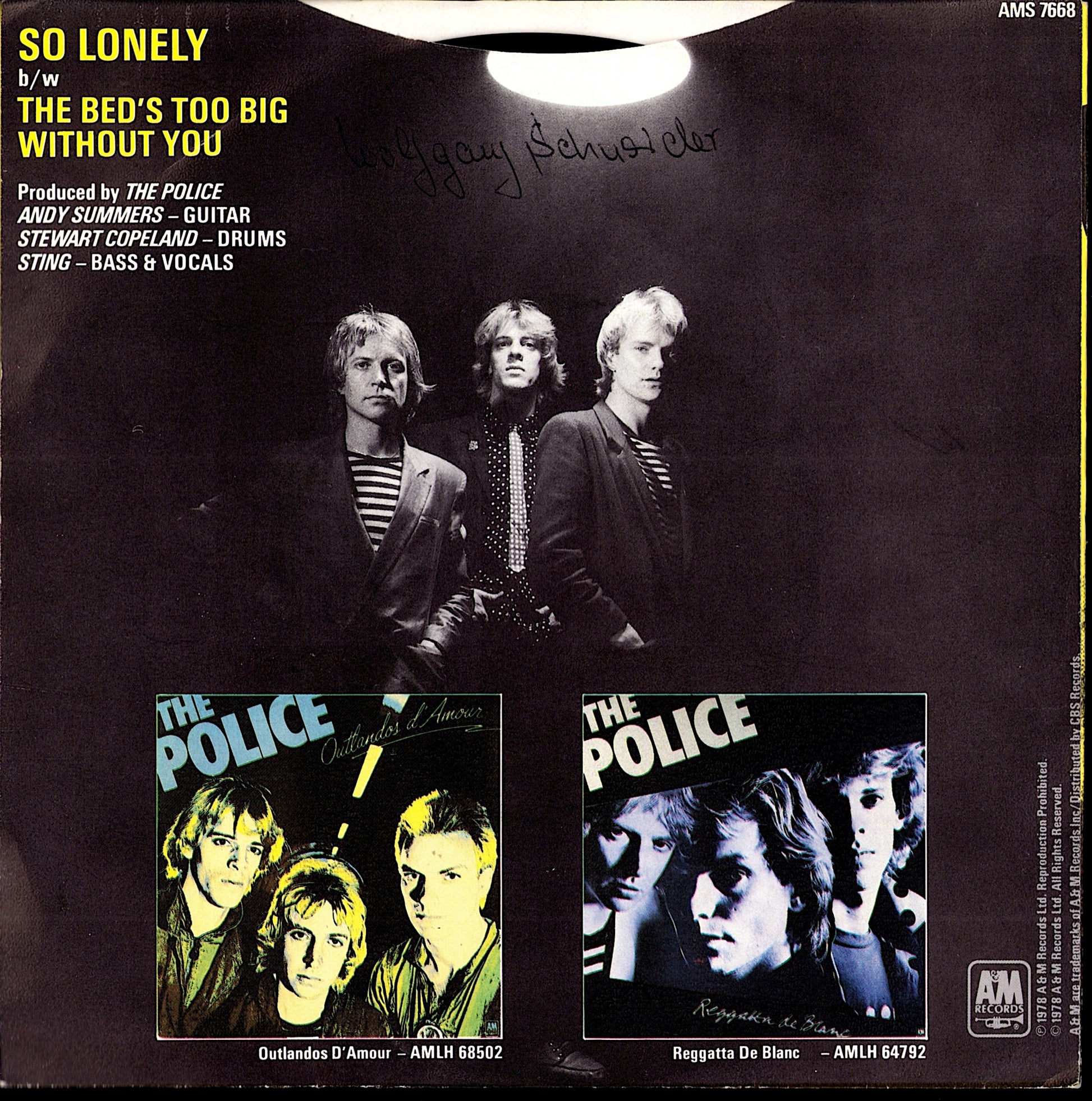 The Police – So Lonely Vinyl 7" | DE Original | 1979