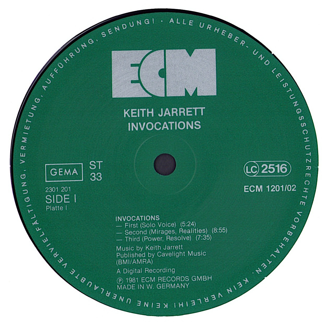 Keith Jarrett - Invocations / The Moth And The Flame