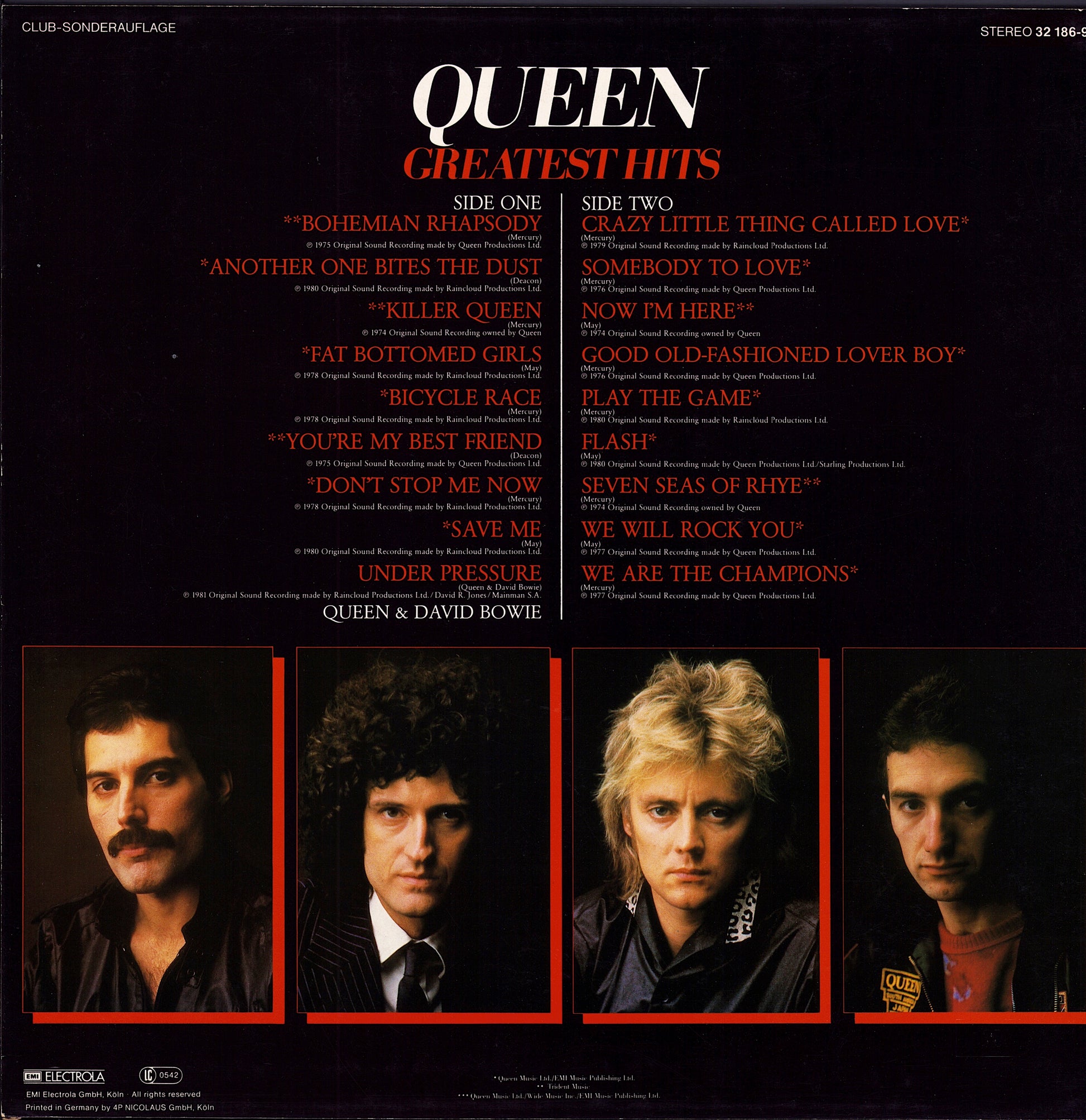 Queen – Greatest Hits Vinyl LP Club Edition