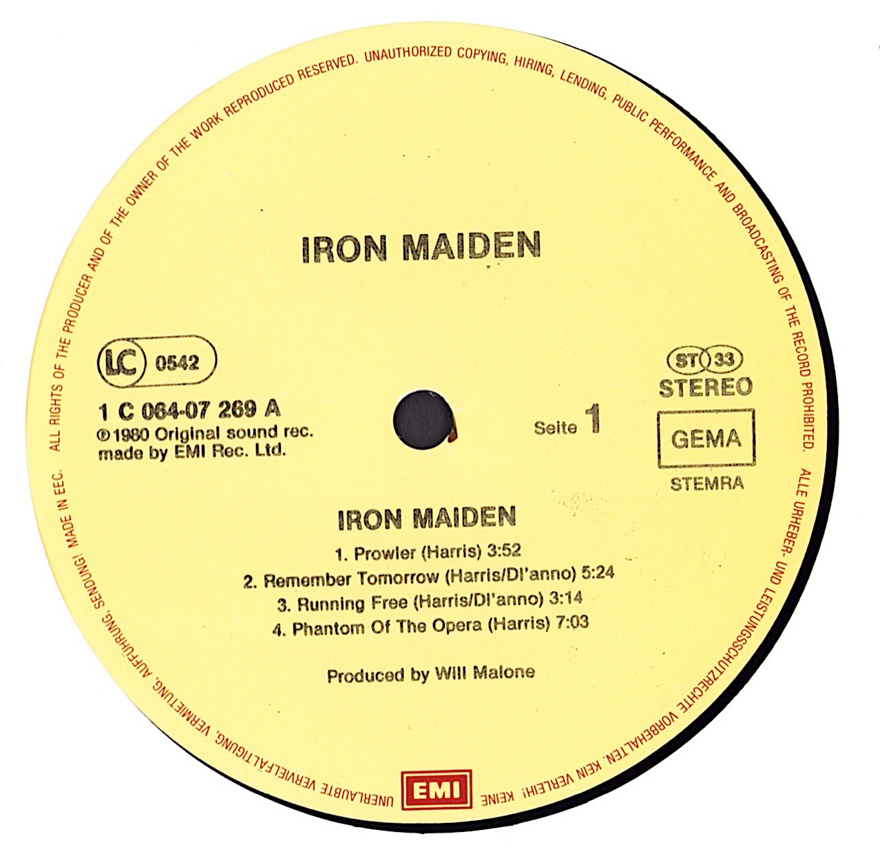 Iron Maiden ‎- Iron Maiden Vinyl LP