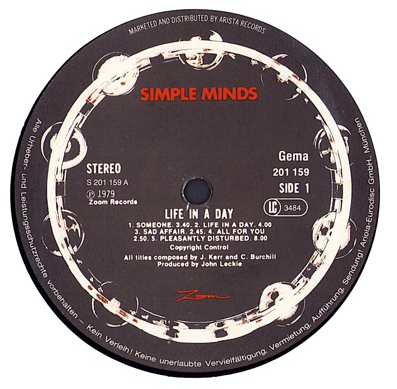Simple Minds - Life In A Day Vinyl LP