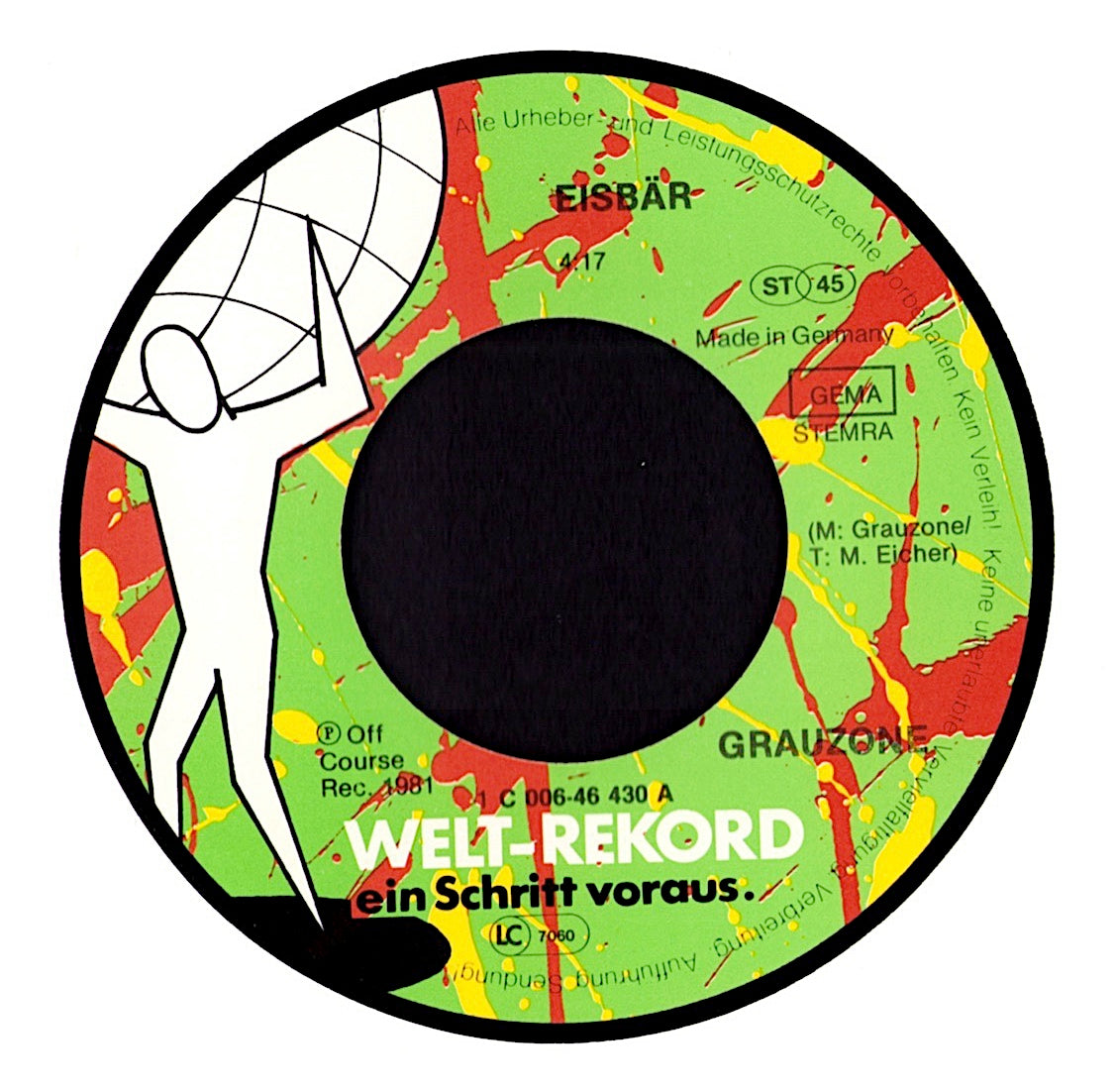 Grauzone – Eisbær Vinyl 7" | DE Original | 1981