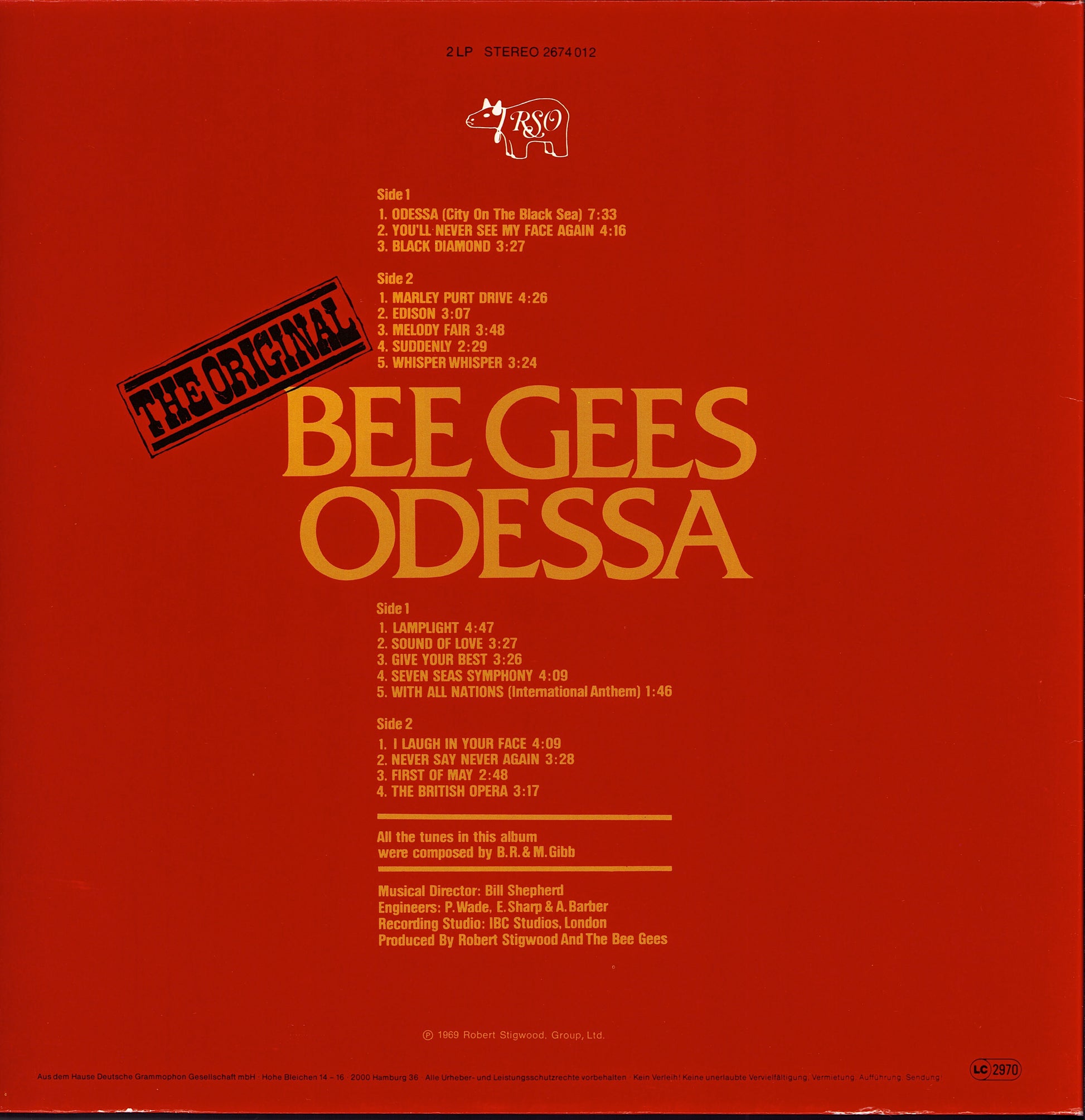 Bee Gees - The Original Odessa Vinyl 2LP