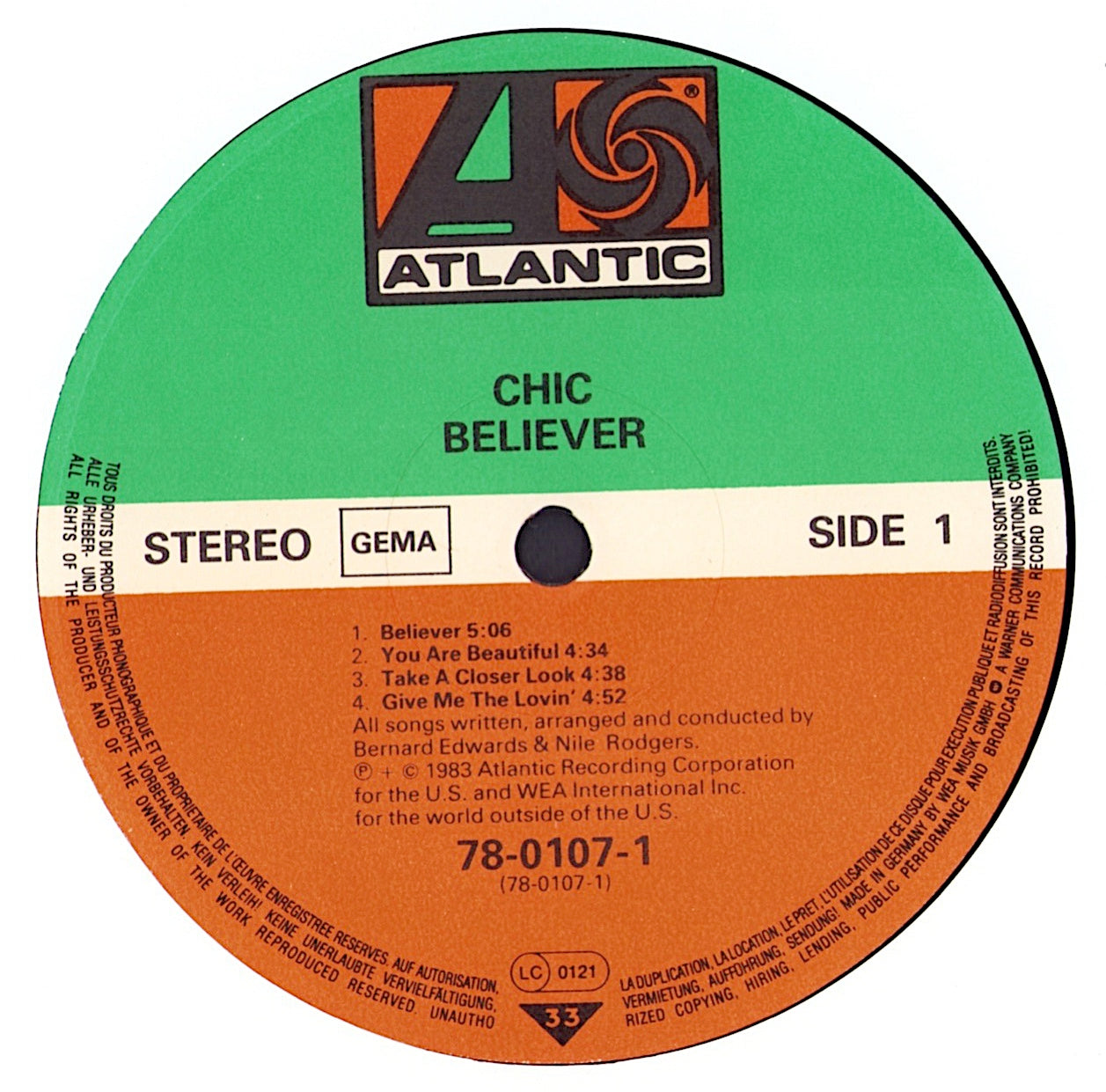 Chic - Believer Vinyl LP