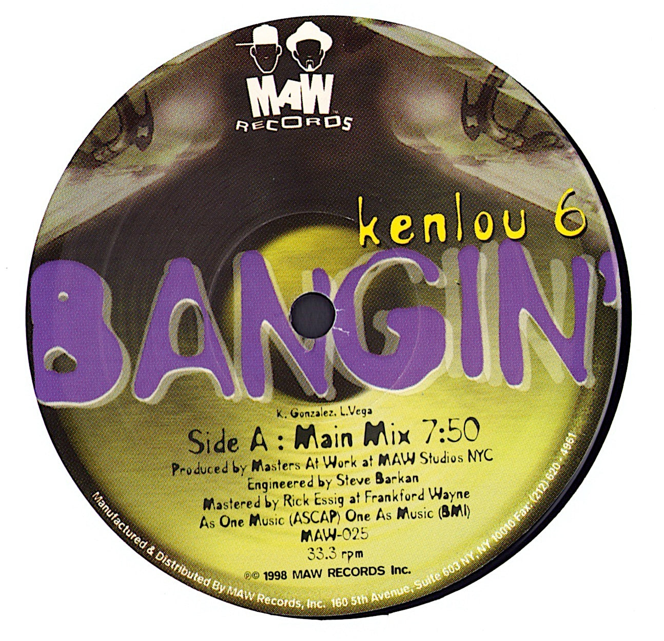 Kenlou 6 – Bangin' Vinyl 12"