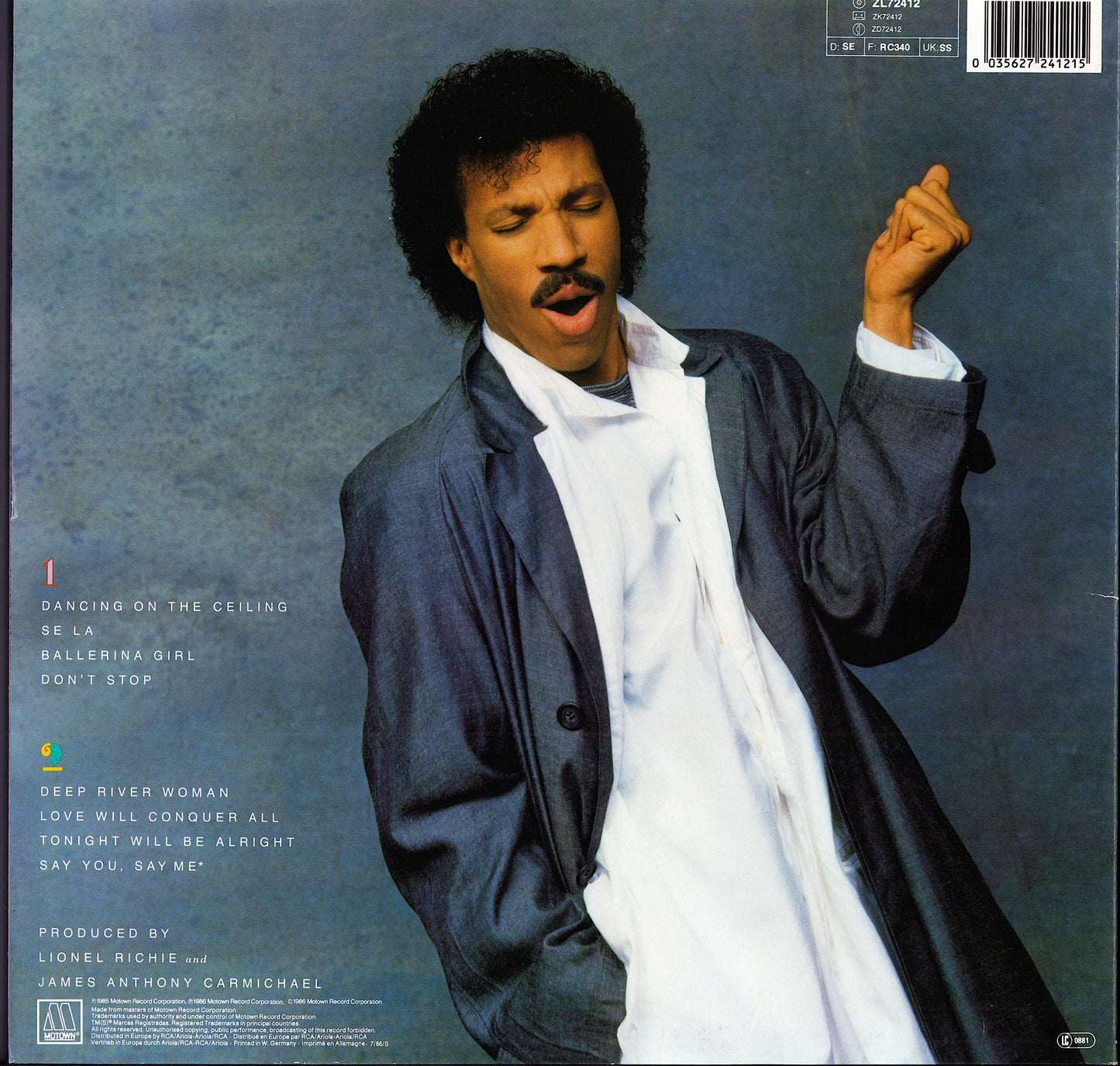 Lionel Richie - Dancing On The Ceiling Vinyl LP