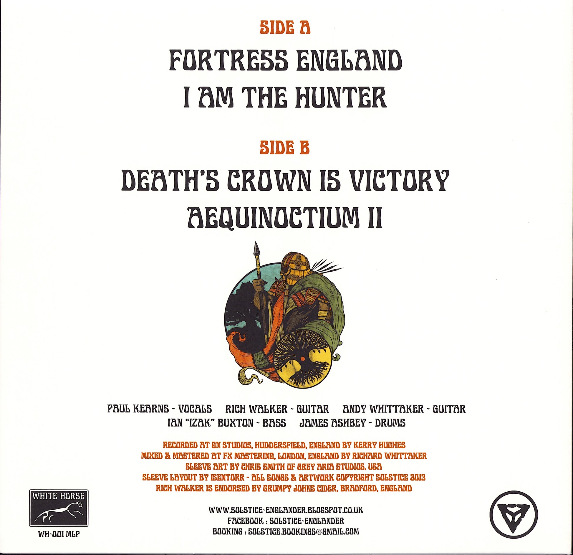 Solstice – Death's Crown Is Victory Orange Vinyl 12" Mini Album - Limited Edition