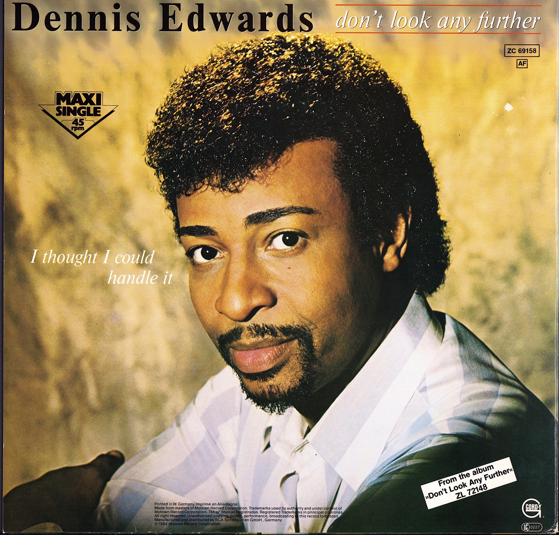 Dennis Edwards - Don't Look Any Further Vinyl 12" Maxi-Single