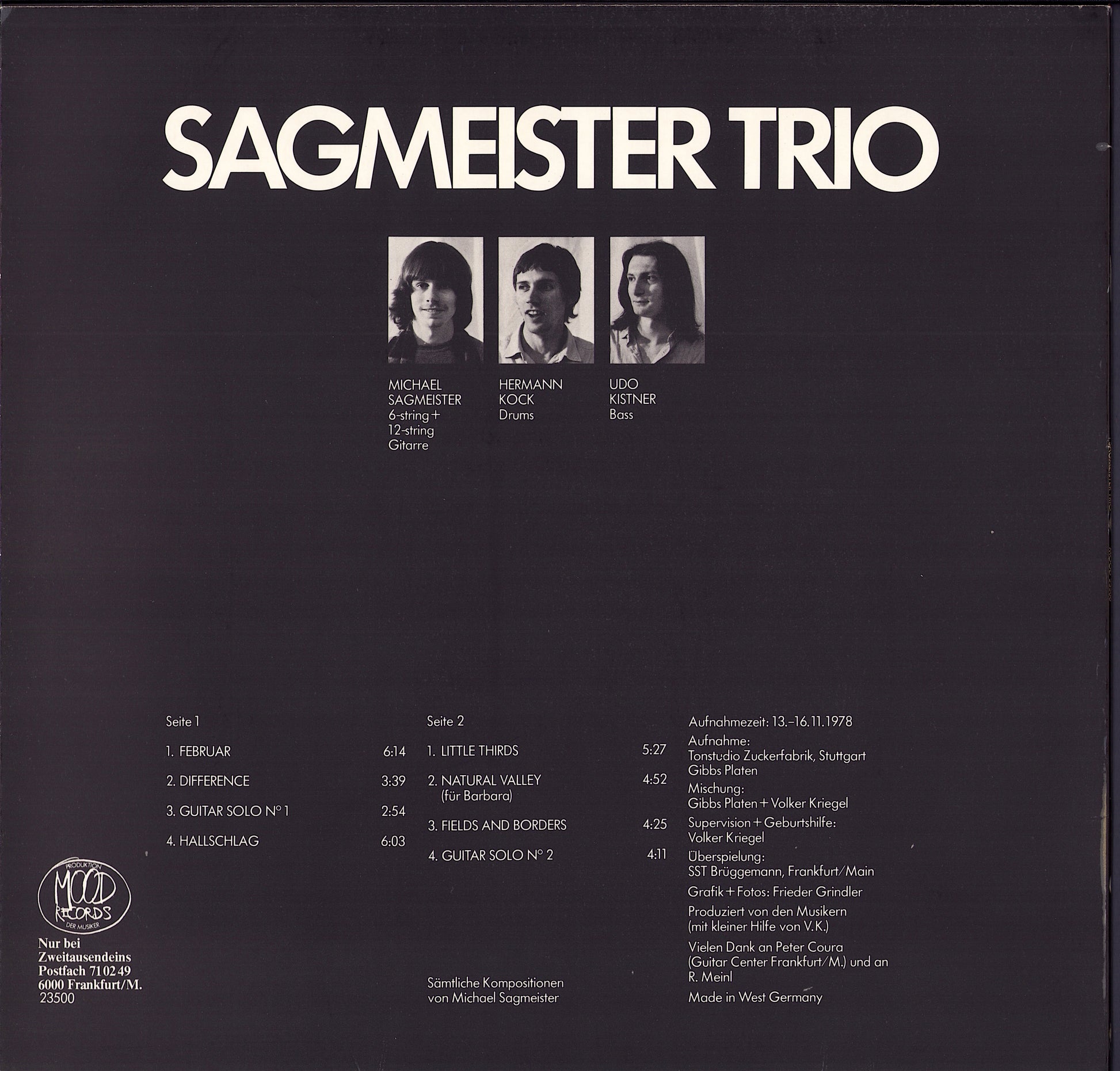 Sagmeister Trio - Sagmeister Trio