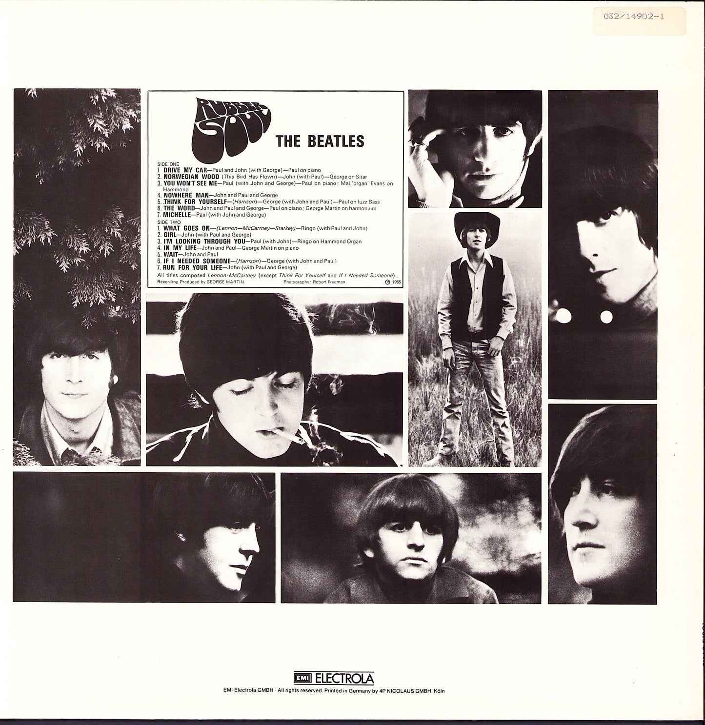 The Beatles - Rubber Soul Vinyl LP